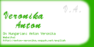 veronika anton business card